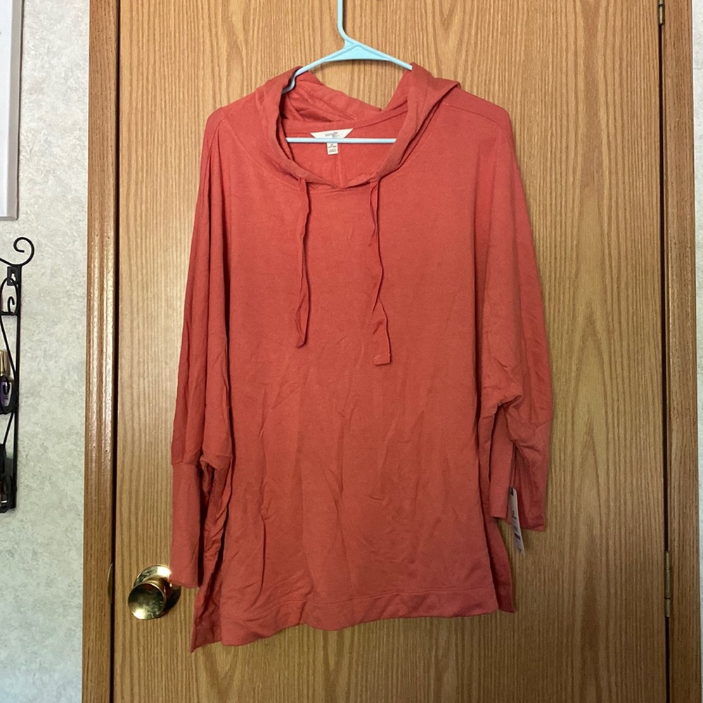 NWT Terra &Sky Pullover Lightweight Hoodie - 3X 24W-26W